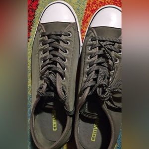 Army Green low top Converse